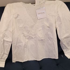Sheyoung fancy lace top M